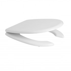 Copriwater poliestere colato bianco lato chiuso Vaso Disabili 2° Versione Ceramica Falerii