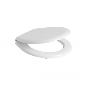 Copriwater poliestere colato bianco lato aperto Victoria Ceramica Roca