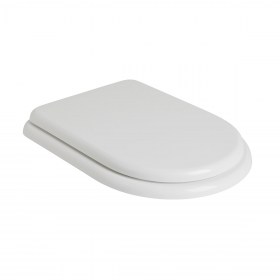 Copriwater poliestere colato bianco lato chiuso Croma Ceramica Artigianato Ceramico