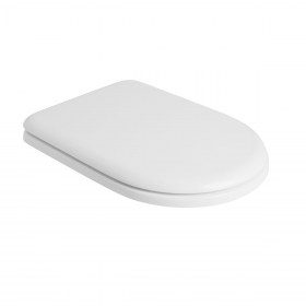 Copriwater poliestere colato bianco lato chiuso Fidia Ceramica Flaminia