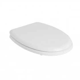 Copriwater poliestere colato bianco lato chiuso Merkur Ceramica Olympia