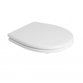 Copriwater poliestere colato bianco lato chiuso Poing Ceramica Esedra