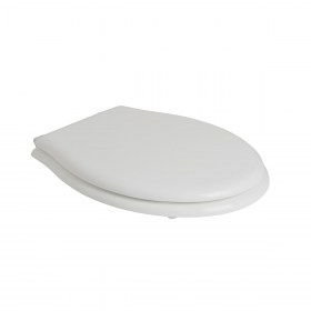 Copriwater poliestere colato bianco lato chiuso Regent Alfa Ceramiche