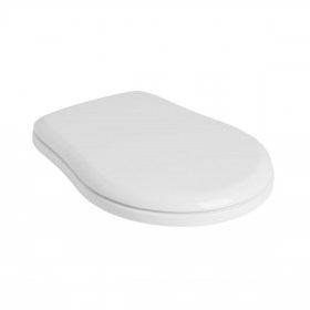 Copriwater poliestere colato bianco lato chiuso Retrò Ceramica Kerasan