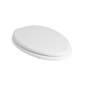 Copriwater poliestere colato bianco lato chiuso Spazio Ceramica Scala