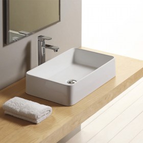 Lavabo Rettangolare DANDY 58X36 appoggio bianco colorato SM CERAMICA