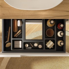 Dettaglio cassetto vano sifone mobili bagno WILMA