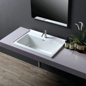 Lavatoio Lavabo Ceramica JOLLY 75 foro rubinetteria rettificato