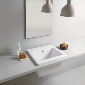 YORK 60 x 50 Lavatoio Lavabo Design Ceramica Tuscia