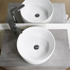 Lavabo in ceramica tondo 40 cm Terra
