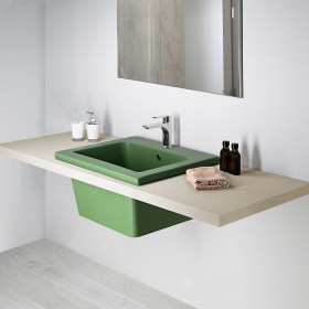 Lavatoio YORK 60 x 50 Scheda Tecnica Ceramica Tuscia Colore Verde Salvia