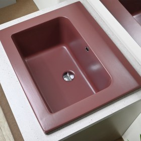Lavatoio in Ceramica Colorato YORK Porpora