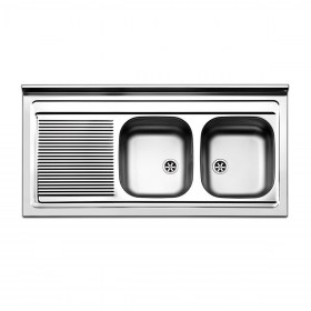 Lavello Inox vasca a dx 120x50 cm