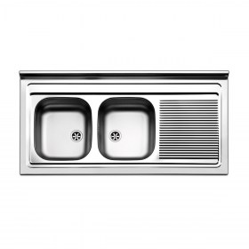 Lavello Inox vasca a sx 120x50 cm
