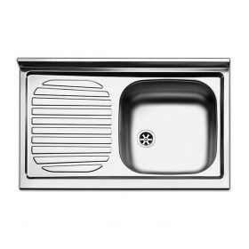 Lavello Inox vasca a dx 80x50 cm