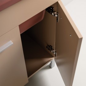 Dettaglio Anta mobile MDF laccato Tortora opaco 