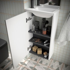 Mobile bagno sospeso interno - Bianco