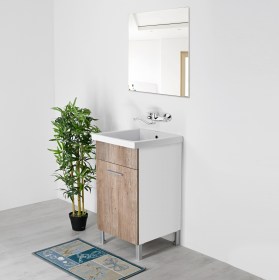 Ambiente Domina Wood con Vasca Lavatoio con Strizzatoio