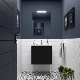 Mobile Bagno 60 | 70 con Ante NOYAN Nero Satinato