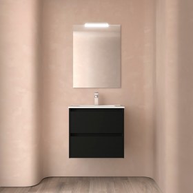 Mobile Bagno 60 | 70 con Cassetti NOYAN Nero Satinato