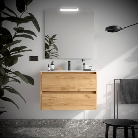 Mobile Bagno 80 con Cassetti NOYAN Legno Rovere