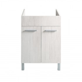 Mobile per lavatoio 60x50/60 Total Wood Bianco DOMINA