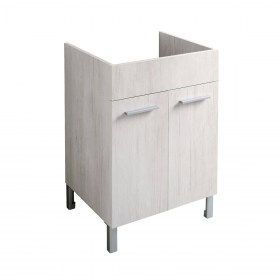 Mobile per lavatoio 60x50/60 Total Wood Bianco DOMINA