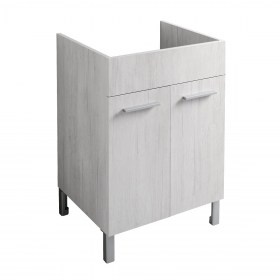 Mobile per lavatoio 60x50/60 Total Wood Bianco DOMINA