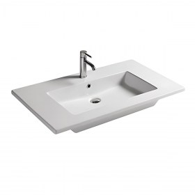 Lavabo consolle Panarea 86 cm Profondità 51 cm Ideale per incasso su mobile o installazione sospesa