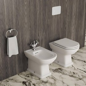 Sanitari a terra Wc Bidet filomuro 54x36 Calla - Ideal Standard 