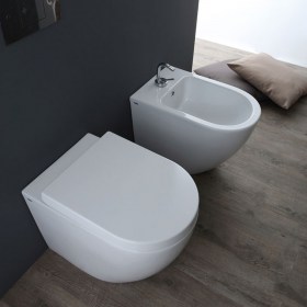 Sanitari bagno a terra Nemesi55 Nero Ceramica