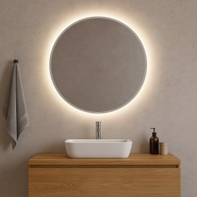 Specchio LED per bagno LUCY – tondo Filo Lucido 