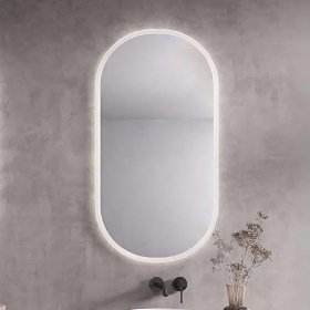 Specchio bagno ovale 53xh110 con led retroilluminato