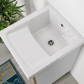 Mobile Domina Mix Wood con Vasca Lavatoio con Strizzatoio