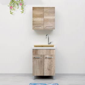 Mobile Domina Wood con lavatoio Reno e tavola