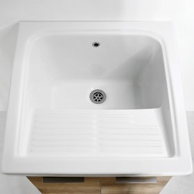 Vasca lavatoio 60x60 LOIRA con Mobile Domina MIX