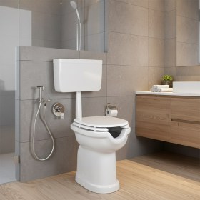 WC BIDET SENIOR Ergonomico con Cassetta Ideali per la Terza Età, Disabili ed Anziani 
