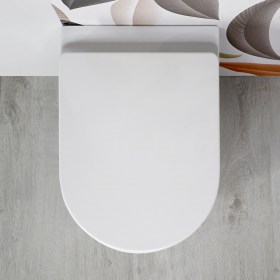 WC BIDET Rimless YORK di Ceramica Tuscia con Sedile Ammortizzato