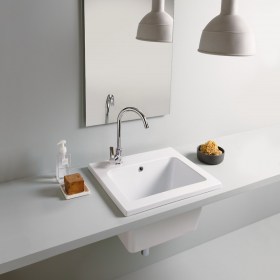 YORK 60 x 50 Lavatoio Lavabo Design Ceramica Tuscia