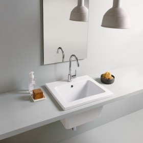 YORK 60 x 50 Lavatoio Lavabo Design Ceramica Tuscia